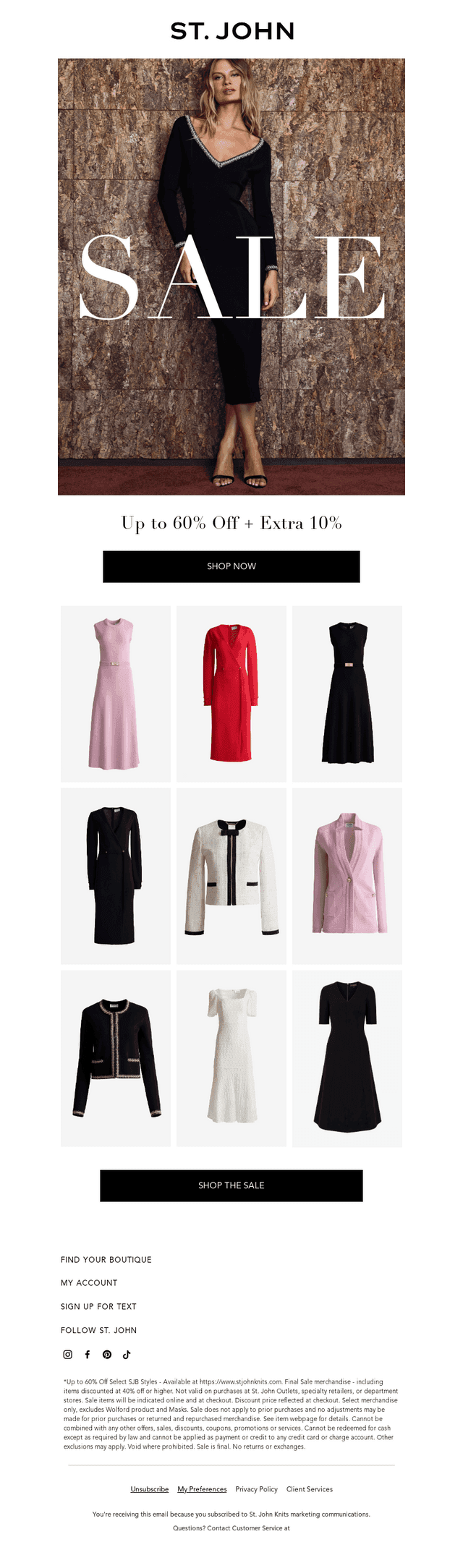 Up to 60% Off + Extra 10% Off