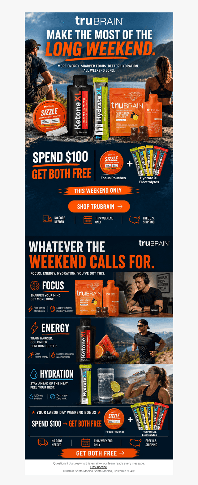 TruBrain email from Sun, Sep 6, 2026