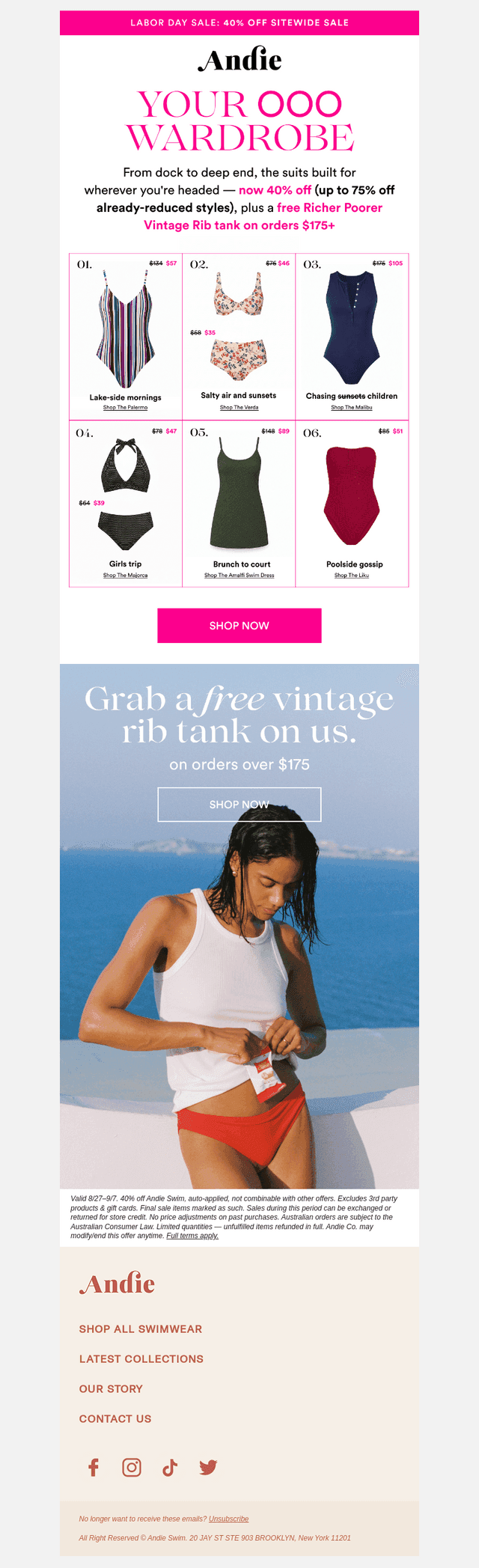 40% off our destination edit!
