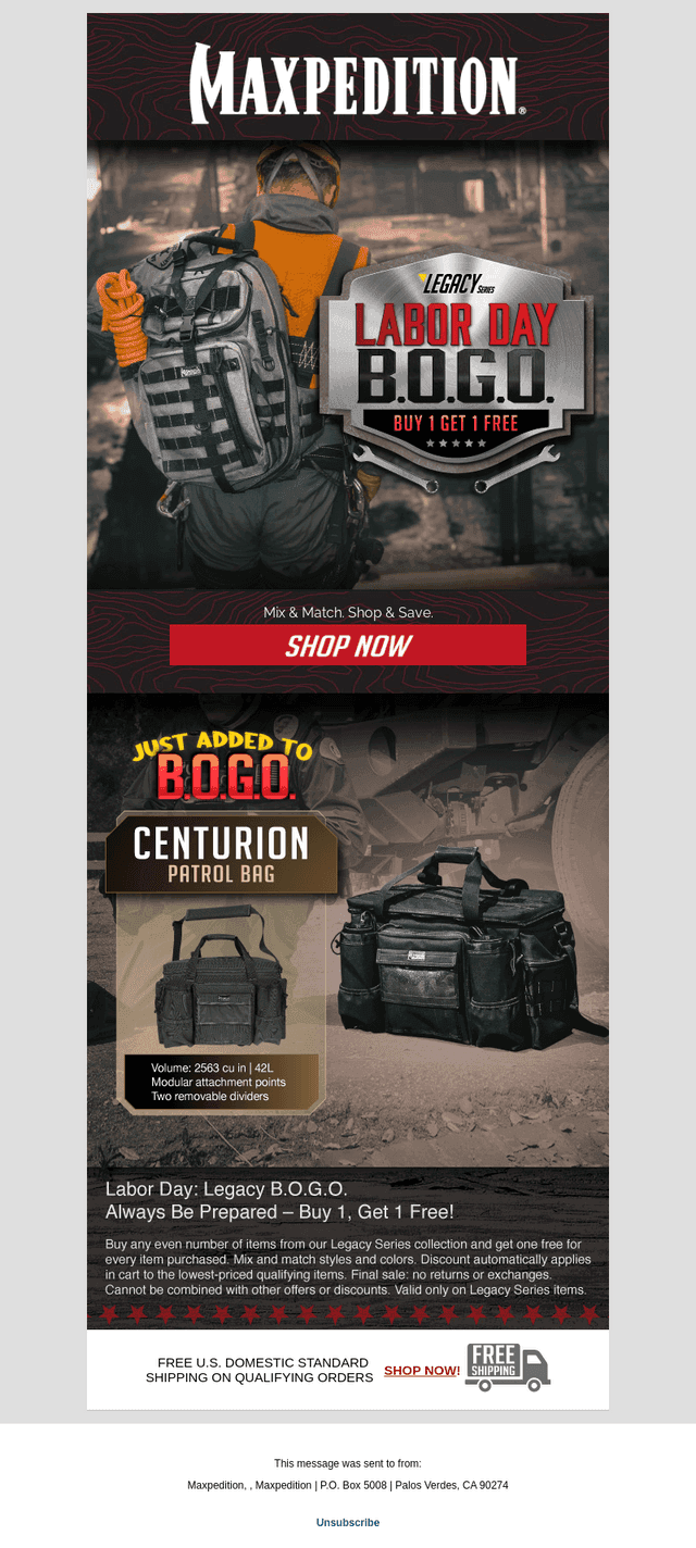 Labor Day BOGO ● 36 Hrs Left