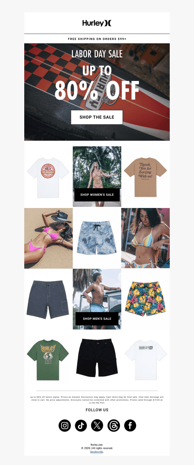 up to 80% off for LDW ⚡
