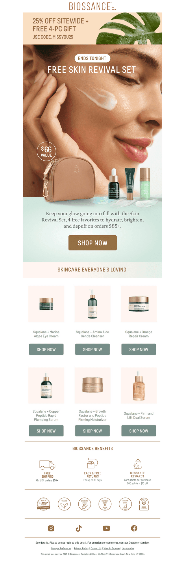 BIOSSANCE email from Mon, Sep 7, 2026