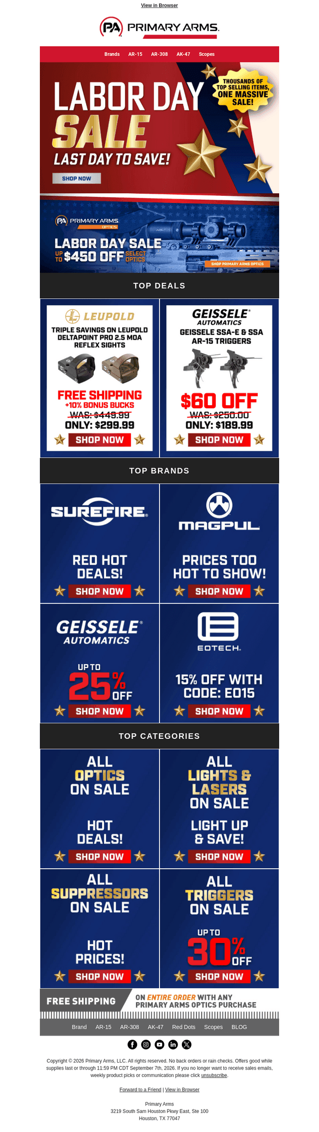 All Labor Day Deals End Tonight!
