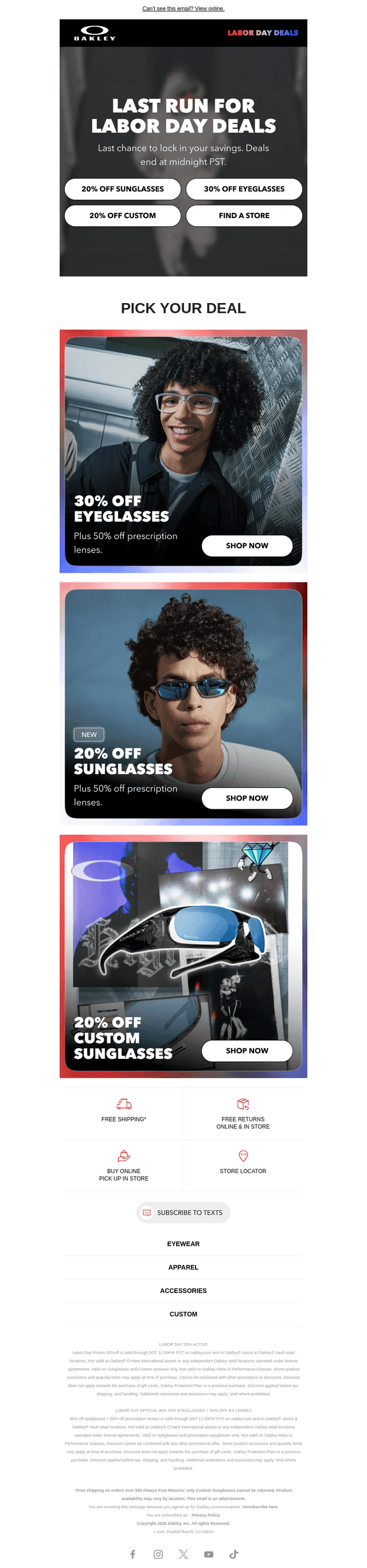 From 20% Off For Labor Day