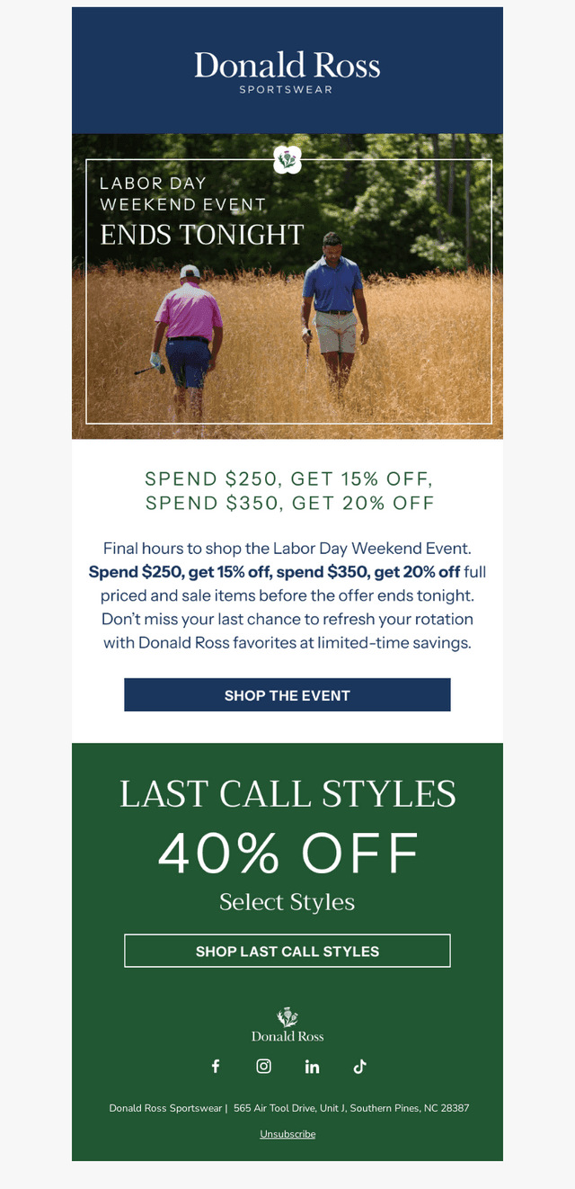 Ends Tonight: Labor Day Weekend Event