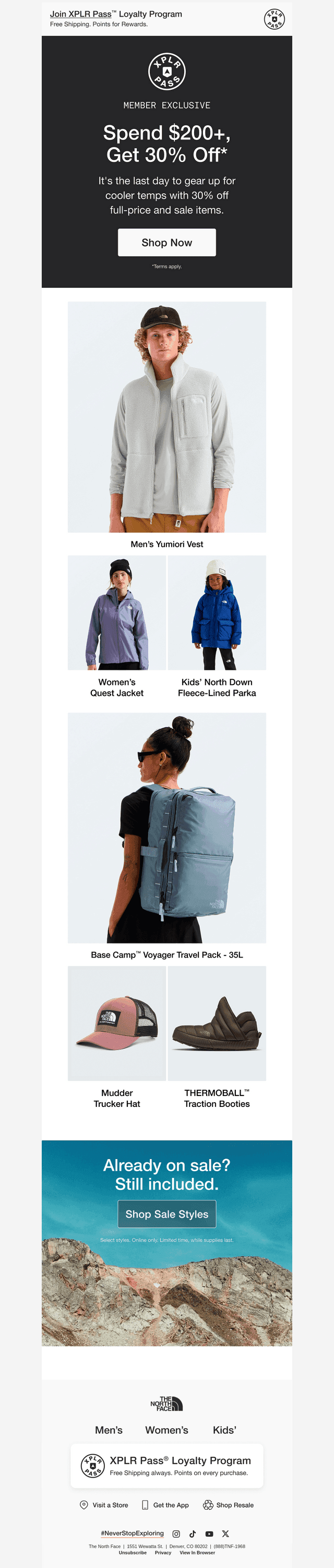 Ends today: Save 30% when you spend $200+