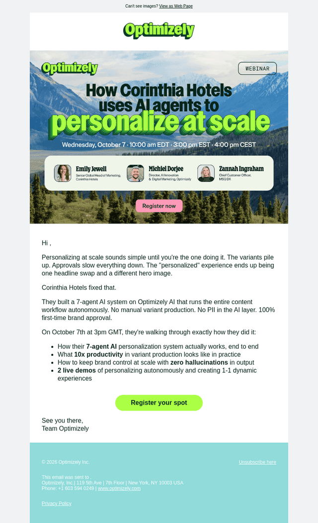 Did you see this? AI personalization webinar, Oct 7th