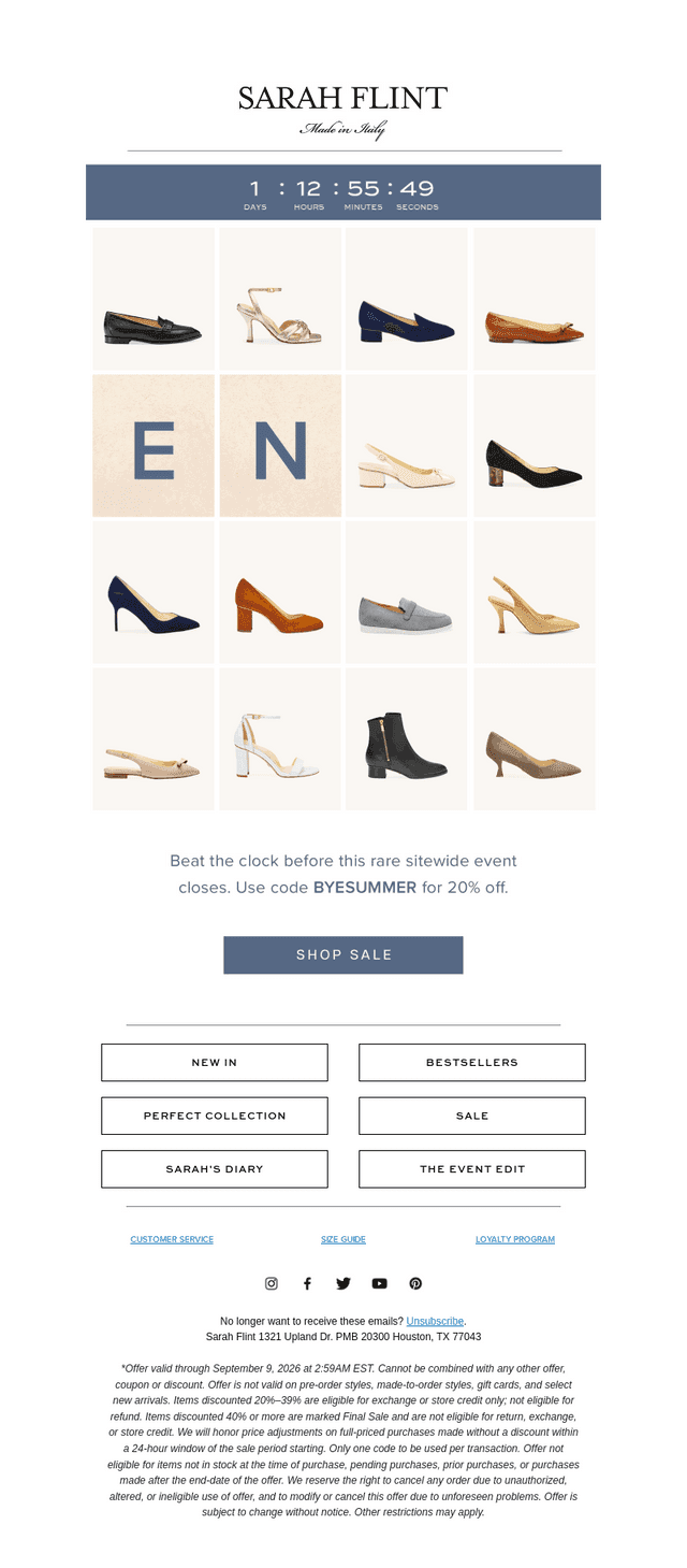 ENDING SOON: 20% Off Sitewide