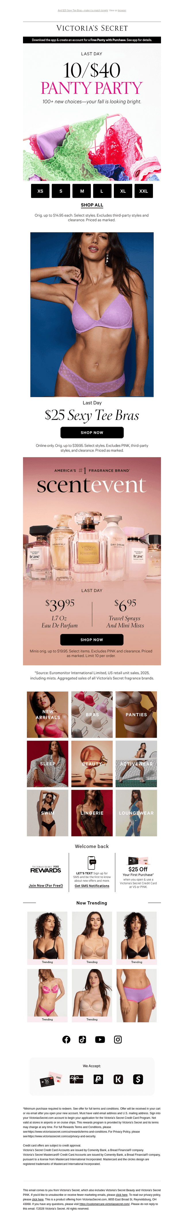 Victorias Secret email from Tue, Sep 8, 2026