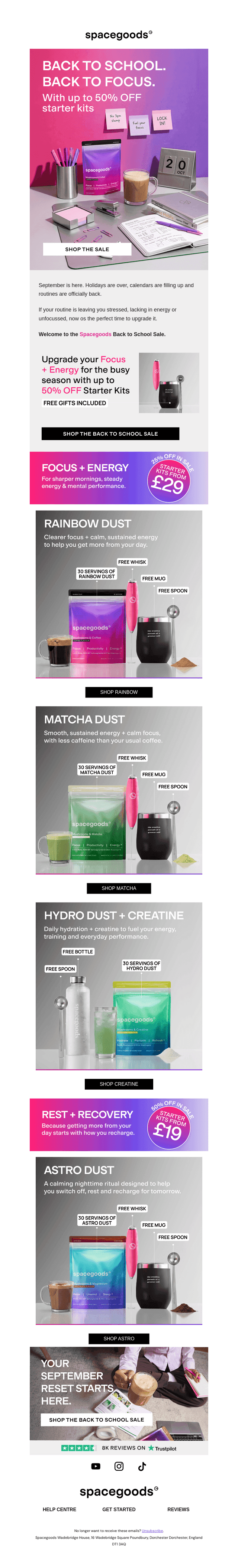 Space Goods email from Tue, Sep 8, 2026