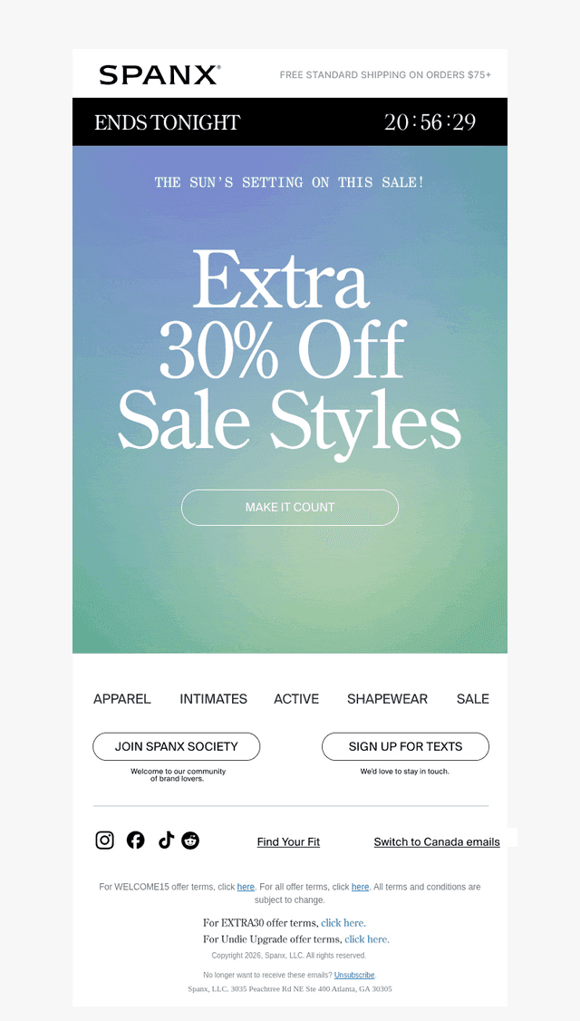This is it: Extra 30% Off sale ends soon