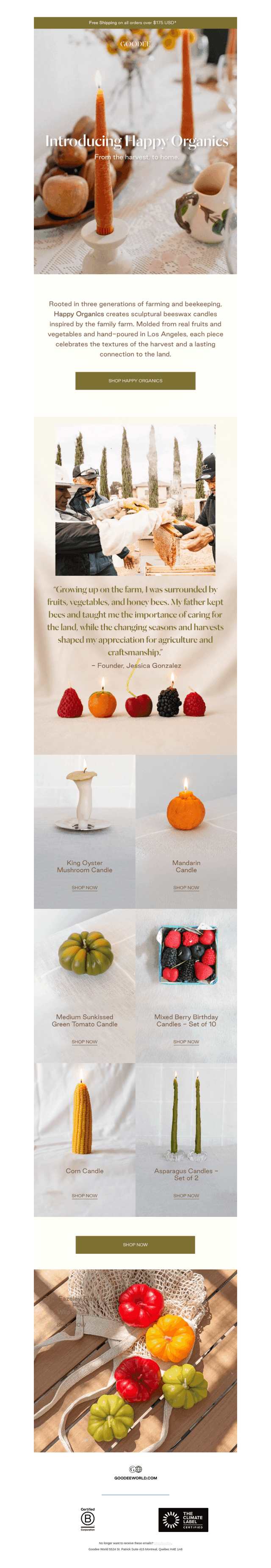 New at Goodee: Happy Organics 🍒