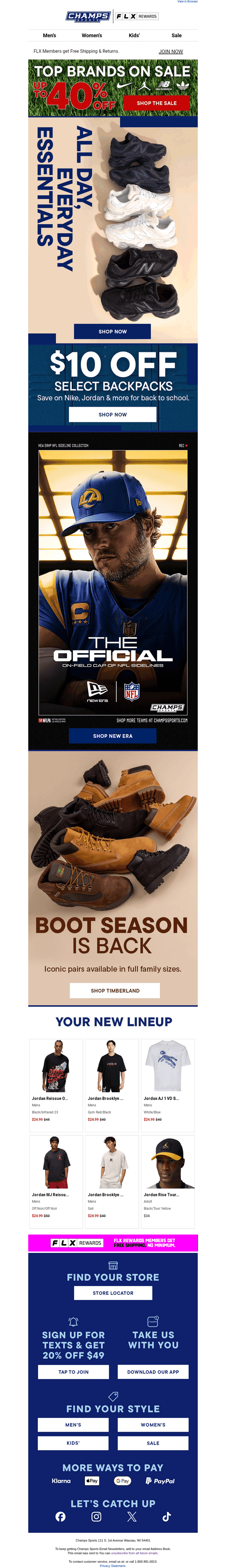 Stock up on Essentials: Jordan, NB & More