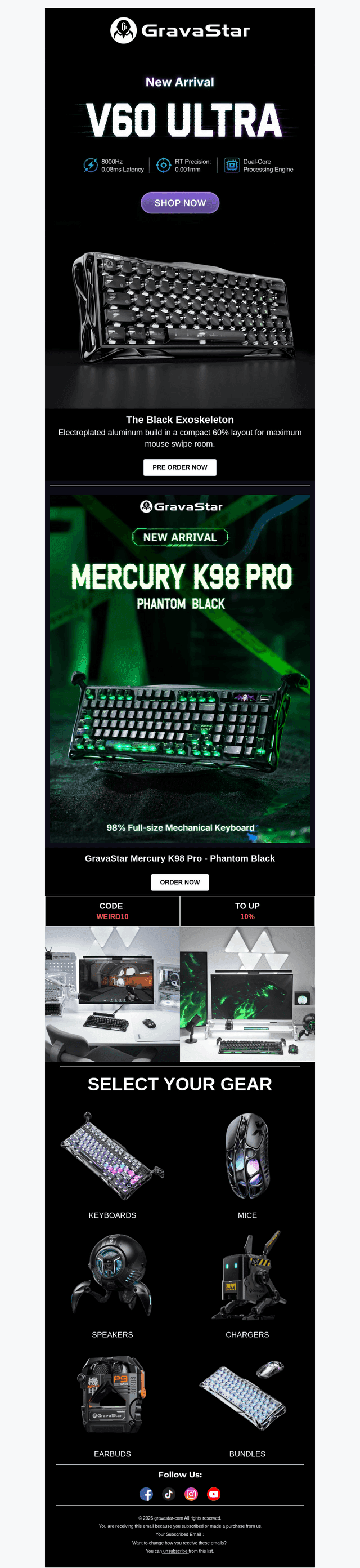 GravaStar email from Tue, Sep 8, 2026