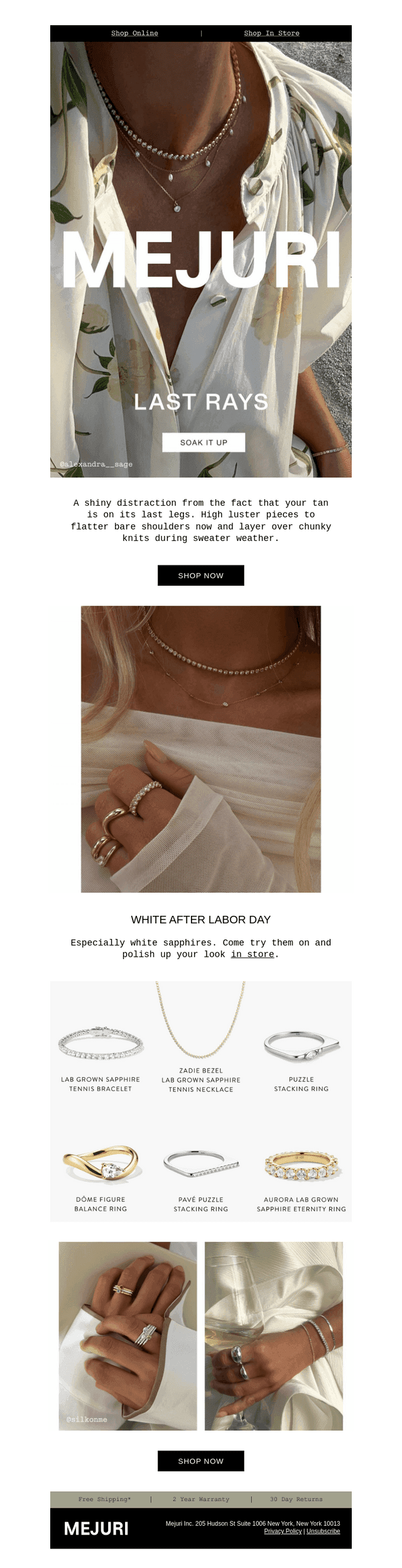 Mejuri email from Tue, Sep 8, 2026