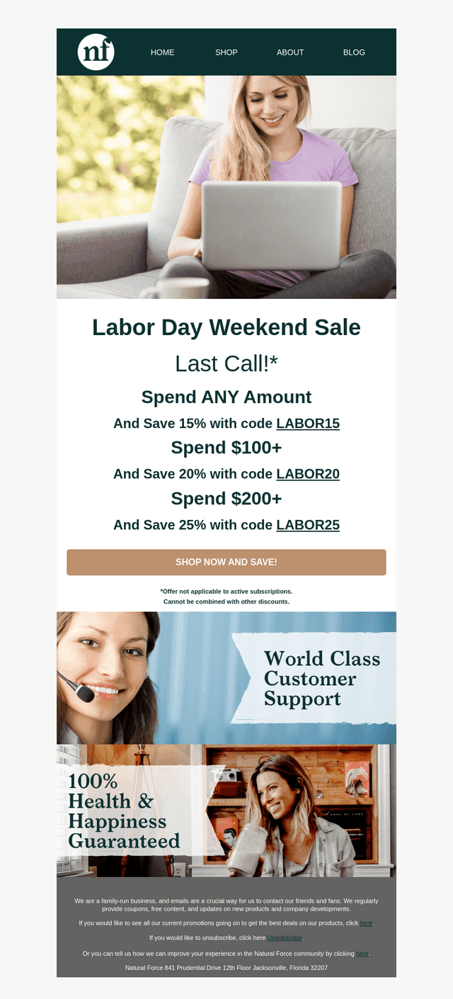 Natural Force email from Tue, Sep 8, 2026