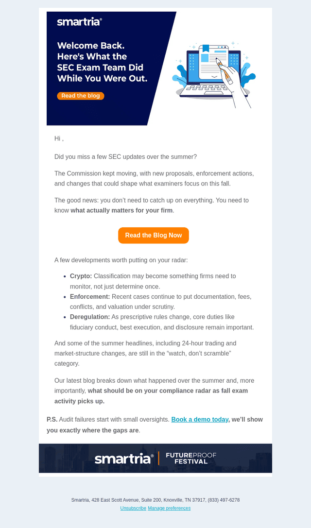 SmartRIA email from Tue, Sep 8, 2026