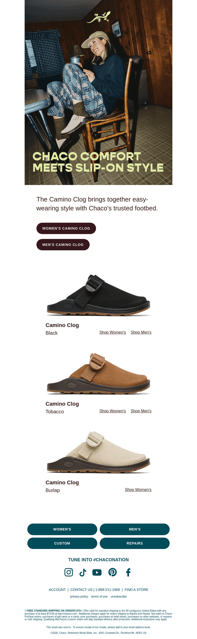Chaco email from Tue, Sep 8, 2026