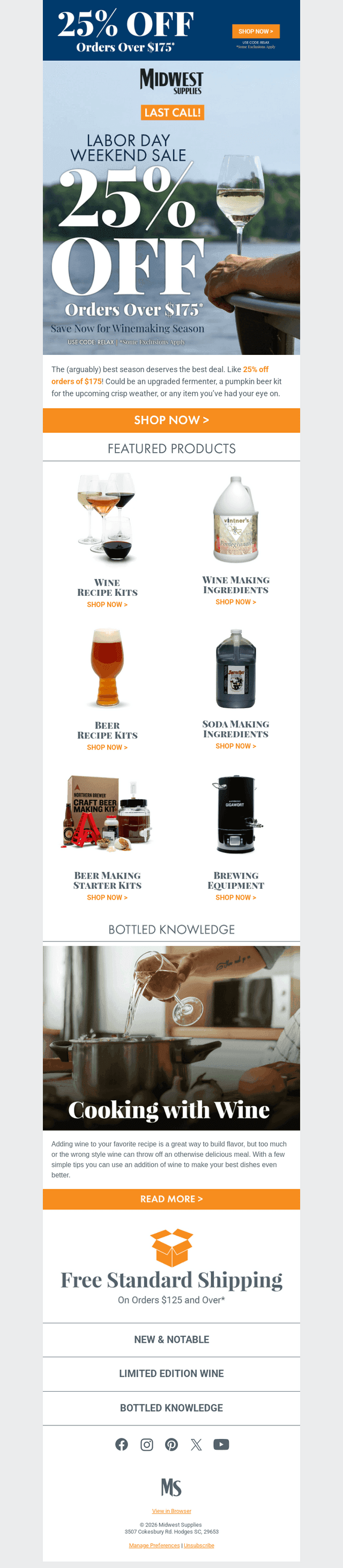 Midwest Supplies email from Tue, Sep 8, 2026
