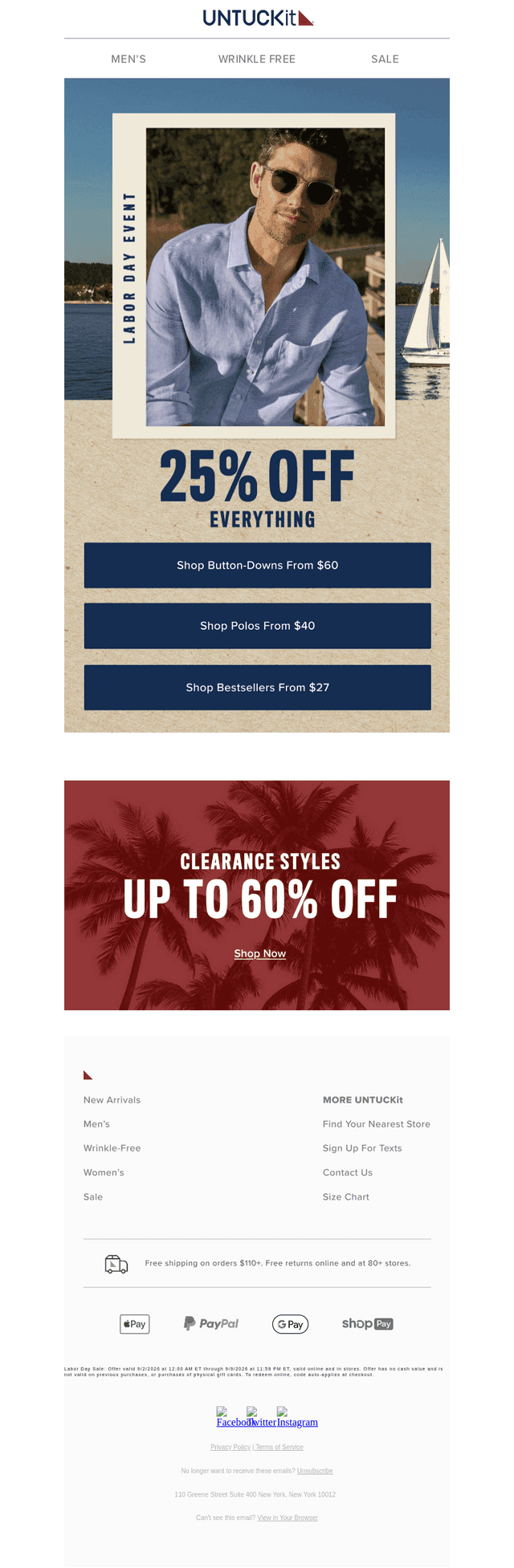 ENDS TODAY: Labor Day Sale