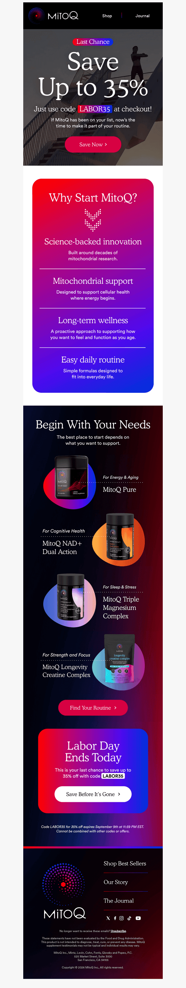 MitoQ email from Wed, Sep 9, 2026