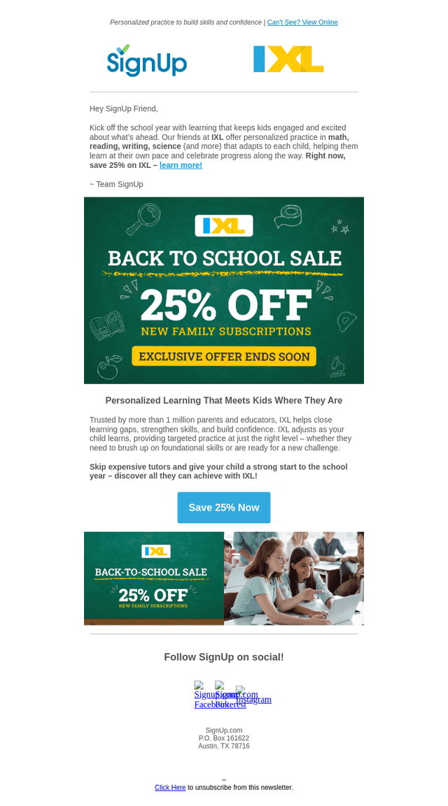 🎒 Start the School Year Strong — Save 25%