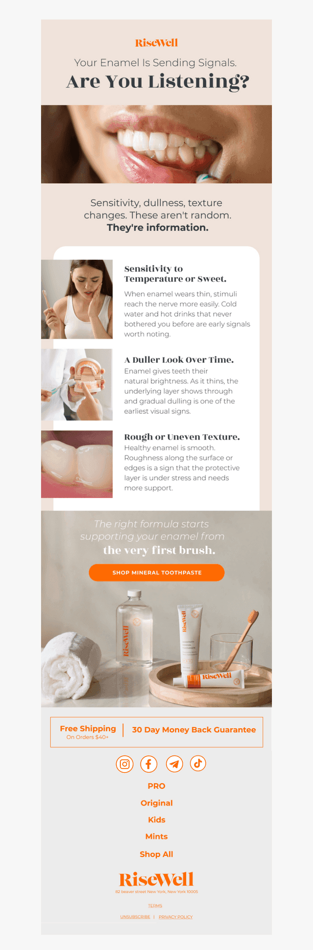 5 signs your enamel needs support.🦷