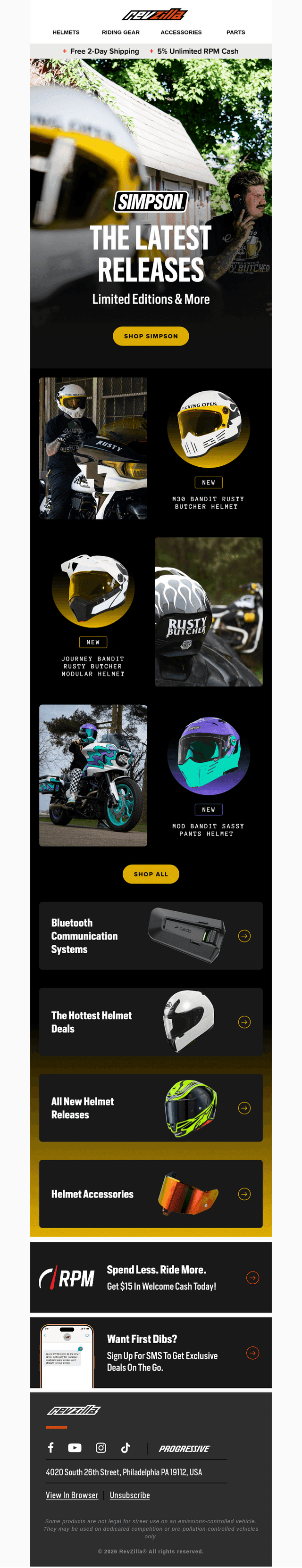 NEW Simpson Helmet Releases