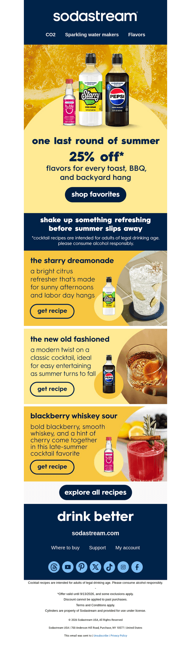 SodaStream email from Wed, Sep 9, 2026