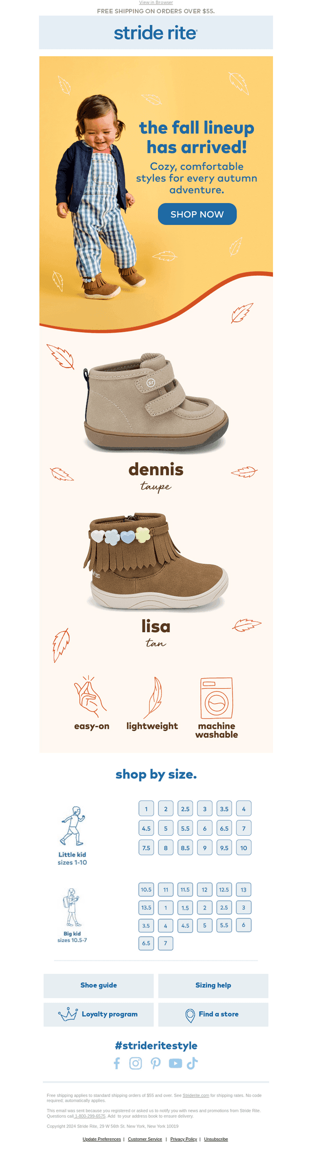 Stride Rite email from Thu, Sep 10, 2026