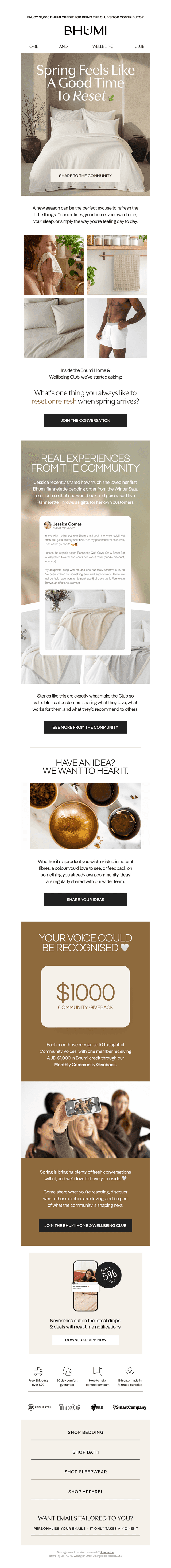 Bhumi Organic Cotton email from Thu, Sep 10, 2026