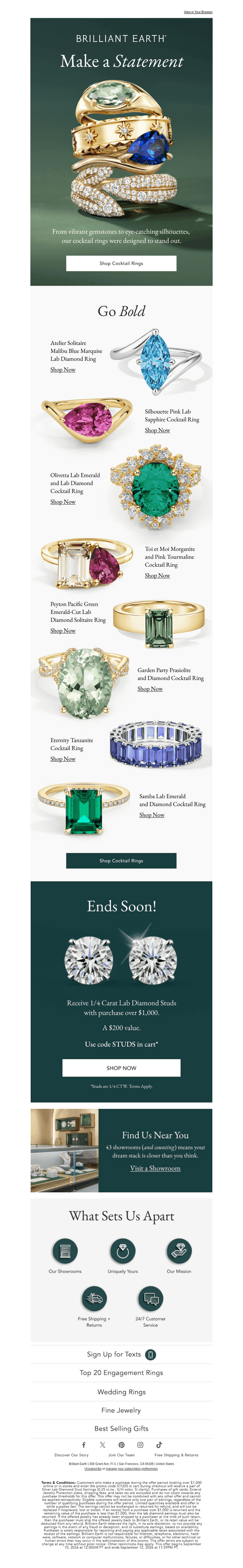 Brilliant Earth email from Thu, Sep 10, 2026