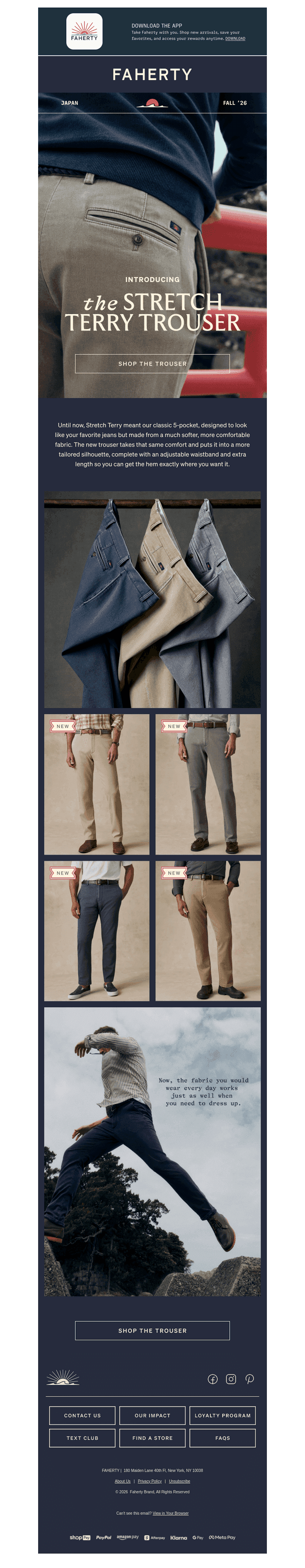 Stretch Terry, Meet The Trouser