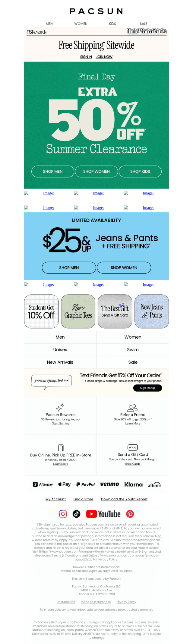 PacSun email from Thu, Sep 10, 2026