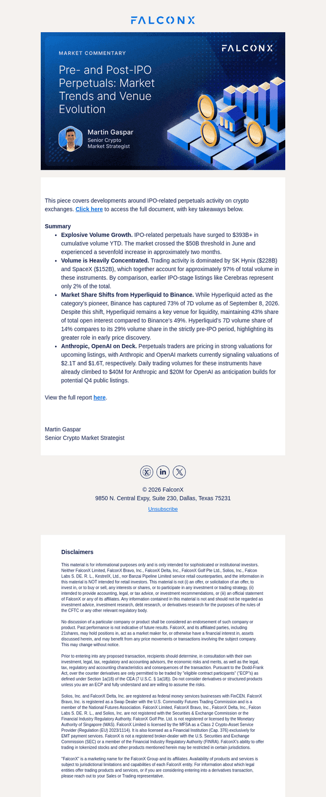 FalconX email from Thu, Sep 10, 2026