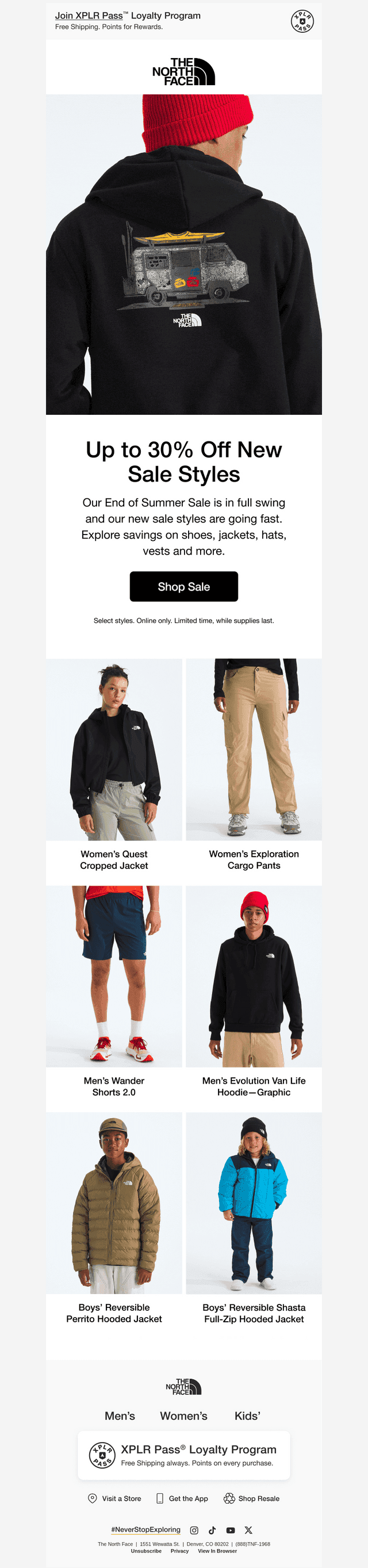 The North Face email from Thu, Sep 10, 2026
