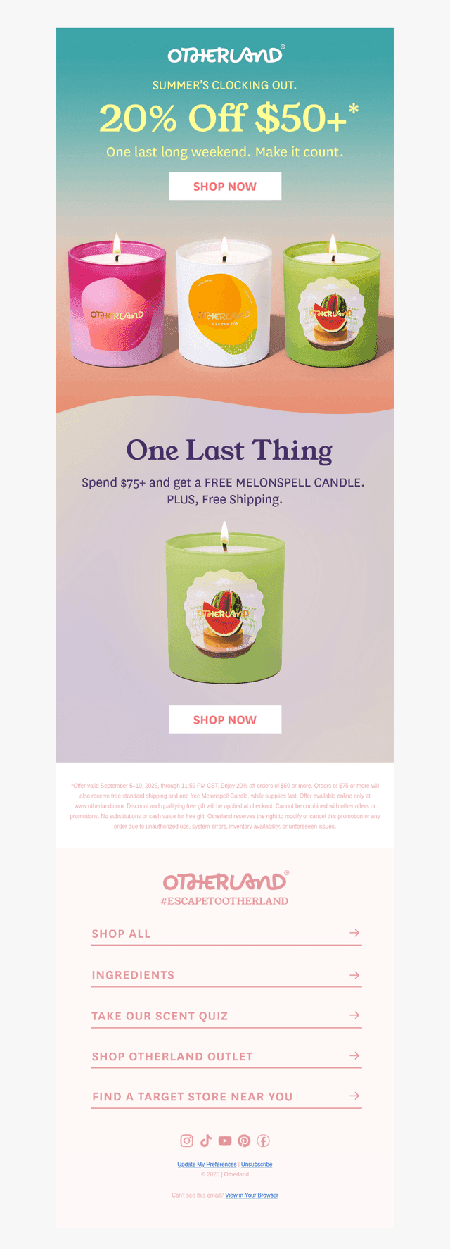 Otherland email from Thu, Sep 10, 2026