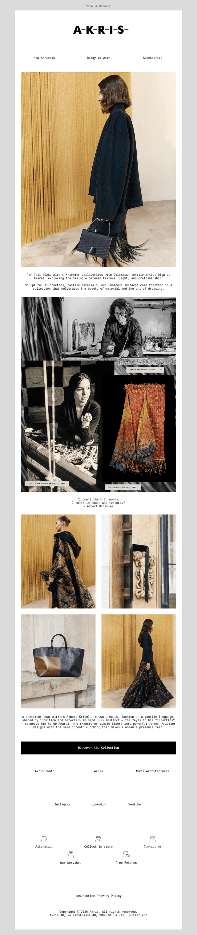 New in: Akris Fall 2026 Collection