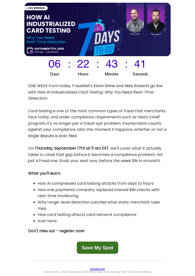 Fraud.net email from Thu, Sep 10, 2026