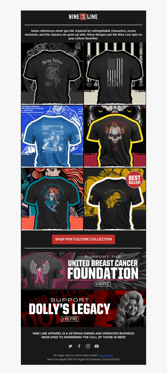NineLineApparel email from Thu, Sep 10, 2026