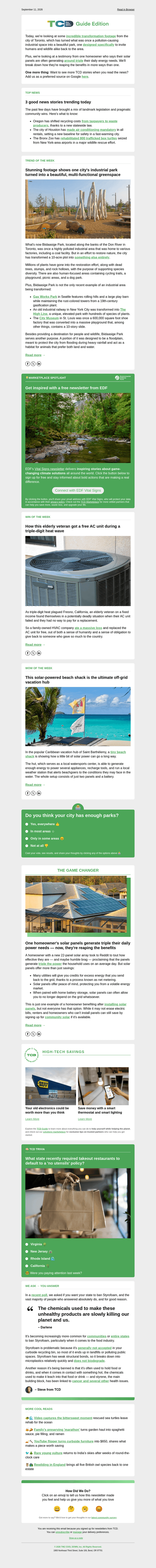The Cool Down email from Fri, Sep 11, 2026