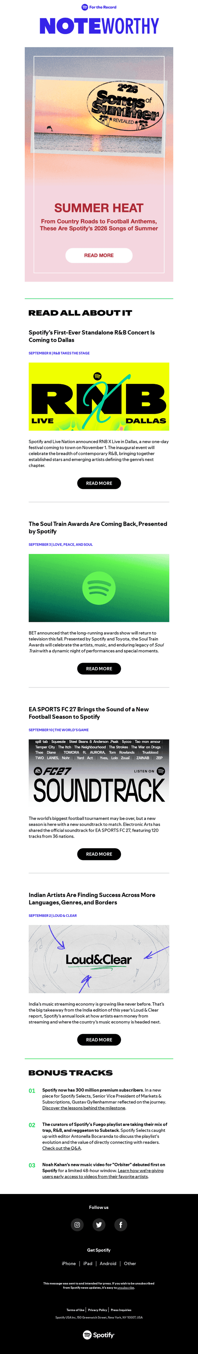 Spotify email from Fri, Sep 11, 2026