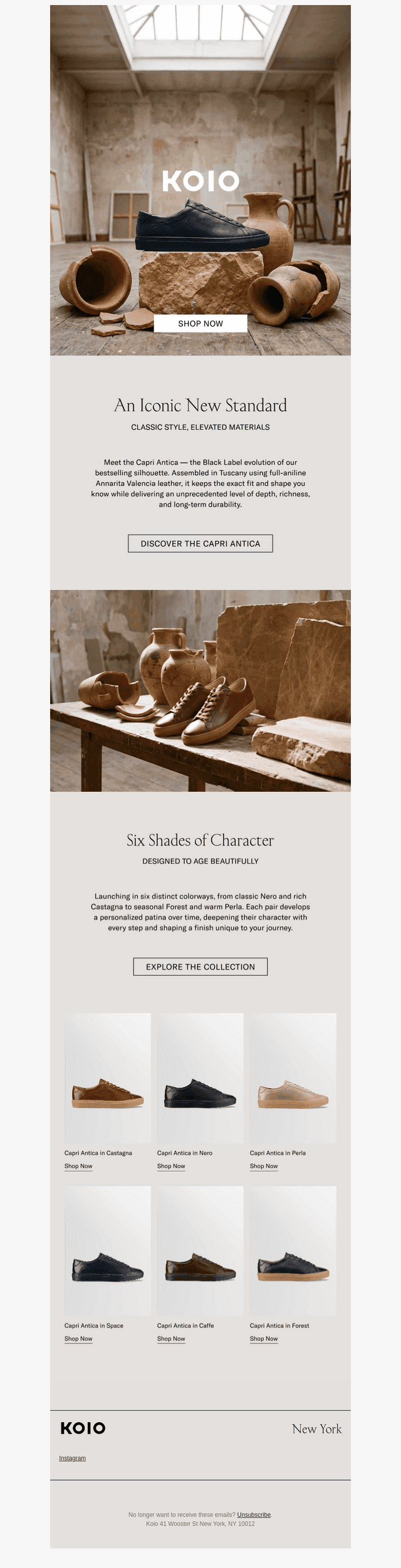 Koio Collective email from Fri, Sep 11, 2026