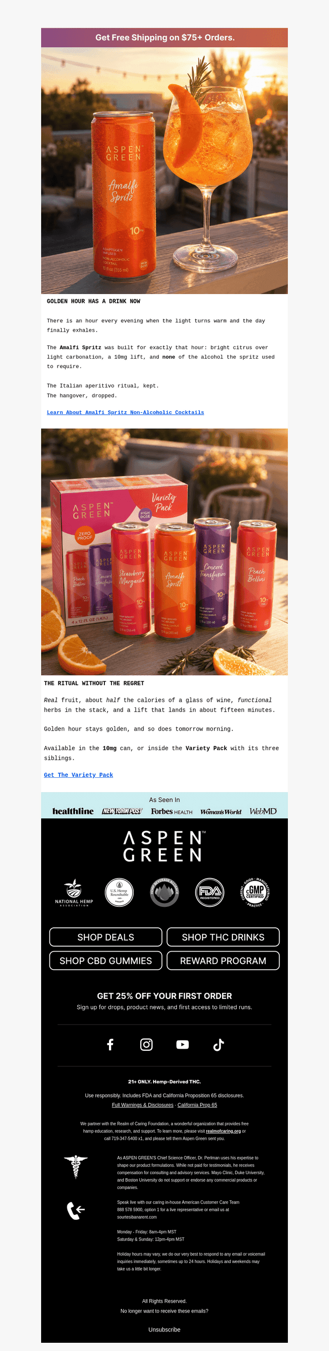 Aspen Green email from Fri, Sep 11, 2026