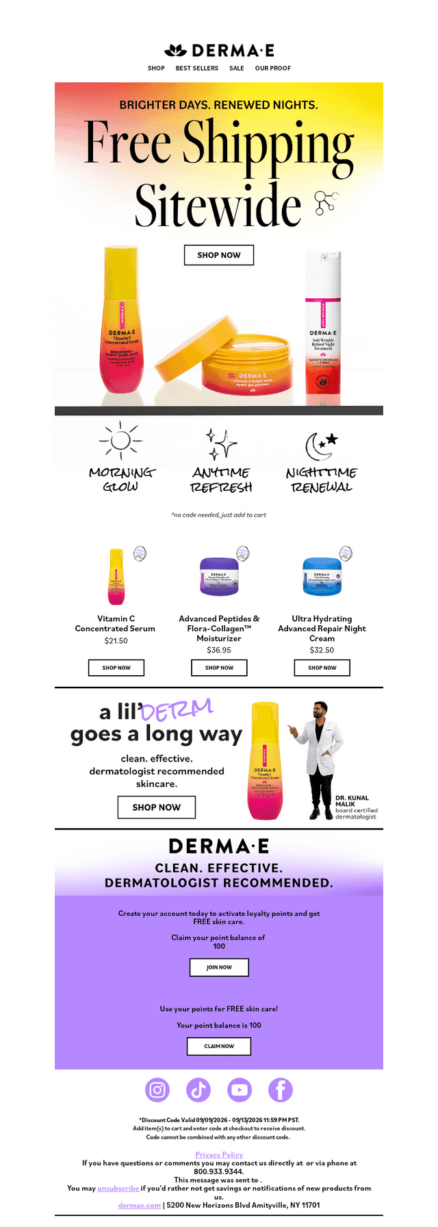 Derma E email from Fri, Sep 11, 2026