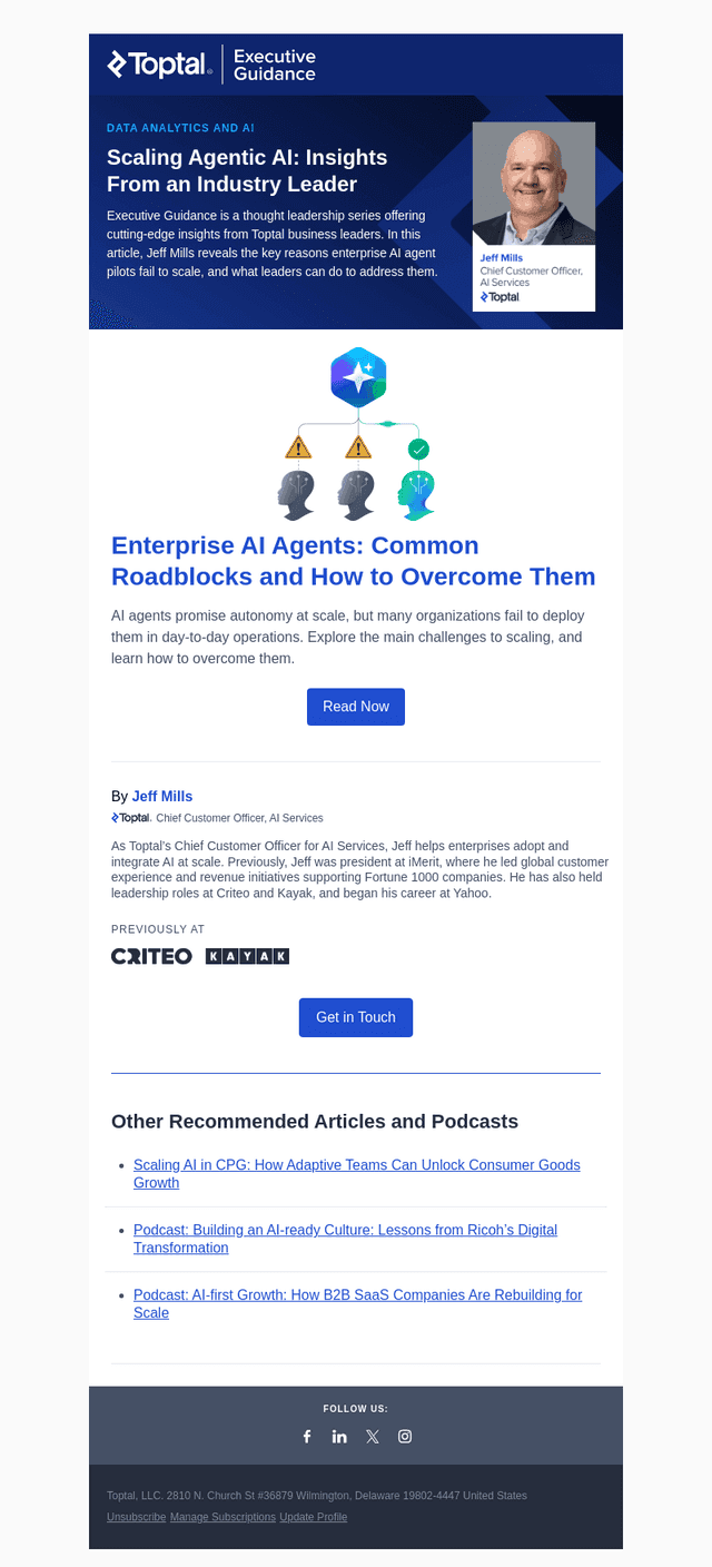 Toptal email from Fri, Sep 11, 2026