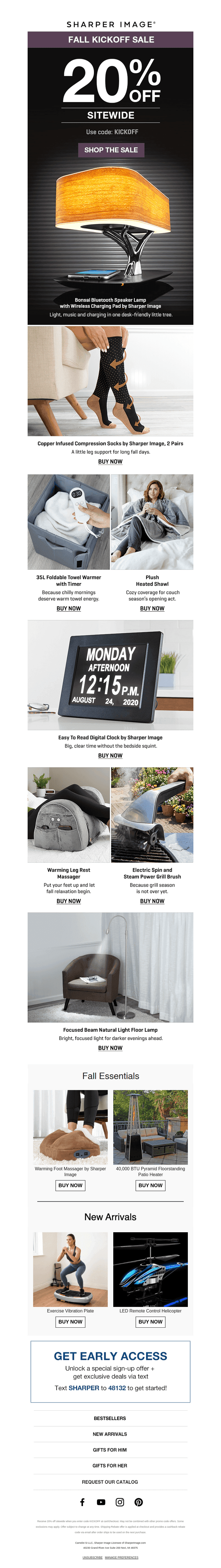 Our Fall Kickoff is here. Get sitewide savings.