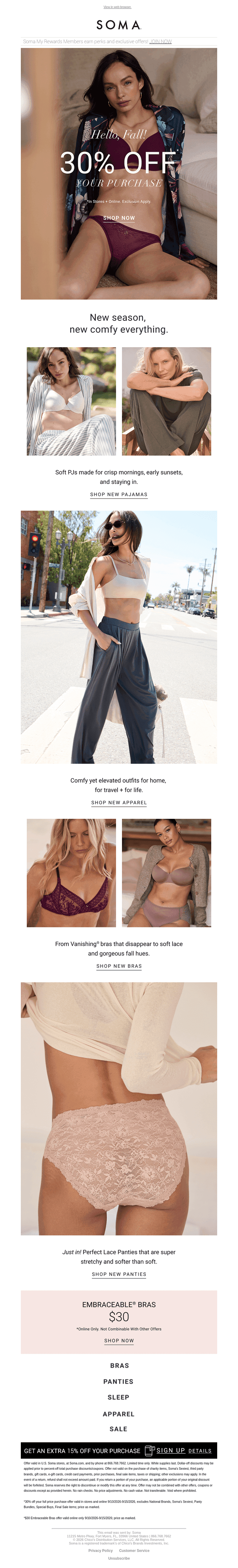Fall for it All at 30% Off 🍂