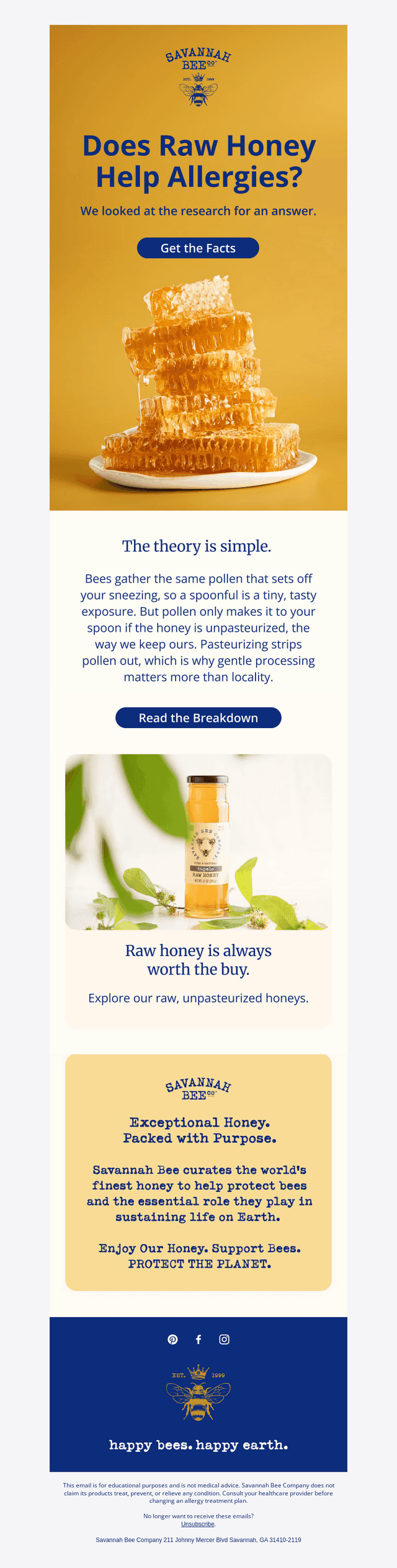 Savannah Bee email from Sat, Sep 12, 2026