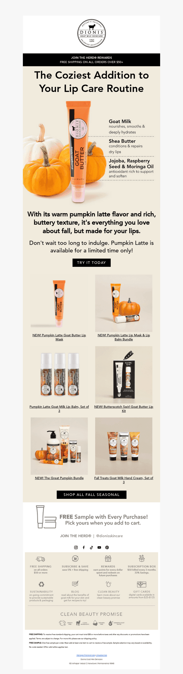 Dionis Goat Milk Skincare email from Sat, Sep 12, 2026